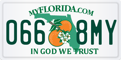 FL license plate 0668MY