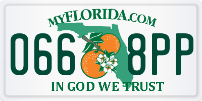 FL license plate 0668PP