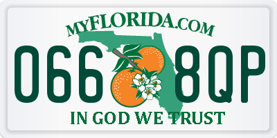 FL license plate 0668QP