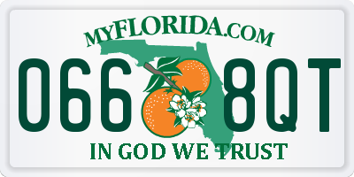 FL license plate 0668QT
