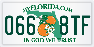 FL license plate 0668TF