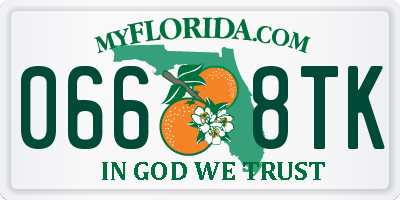 FL license plate 0668TK