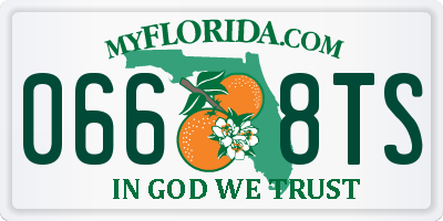 FL license plate 0668TS