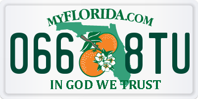 FL license plate 0668TU