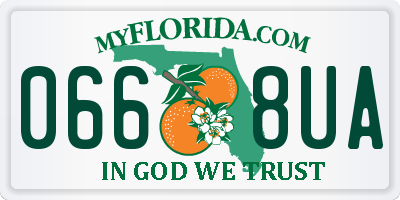 FL license plate 0668UA
