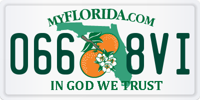 FL license plate 0668VI