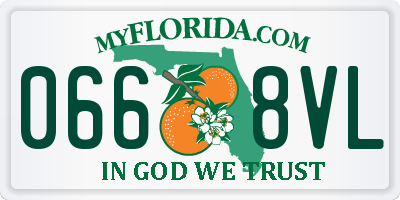 FL license plate 0668VL