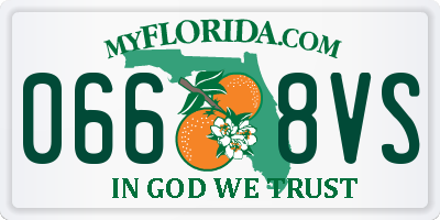 FL license plate 0668VS