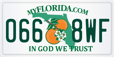 FL license plate 0668WF