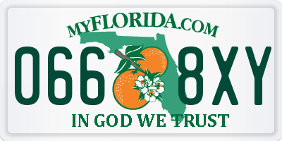 FL license plate 0668XY