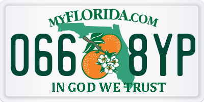 FL license plate 0668YP