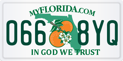 FL license plate 0668YQ