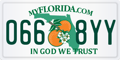 FL license plate 0668YY