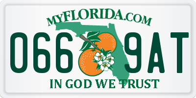 FL license plate 0669AT