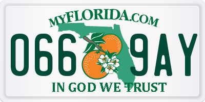 FL license plate 0669AY