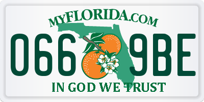 FL license plate 0669BE
