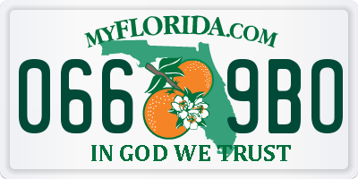 FL license plate 0669BO