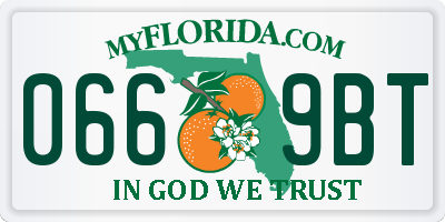 FL license plate 0669BT