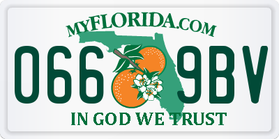 FL license plate 0669BV
