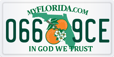 FL license plate 0669CE