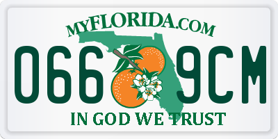 FL license plate 0669CM