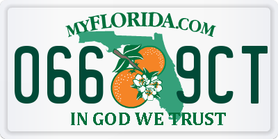 FL license plate 0669CT
