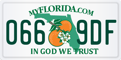 FL license plate 0669DF