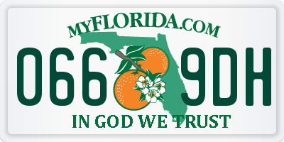 FL license plate 0669DH