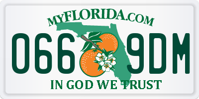 FL license plate 0669DM