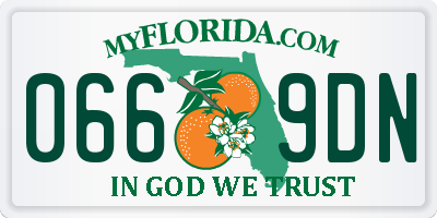 FL license plate 0669DN