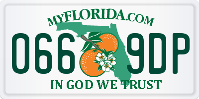 FL license plate 0669DP