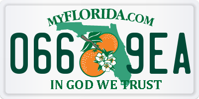 FL license plate 0669EA