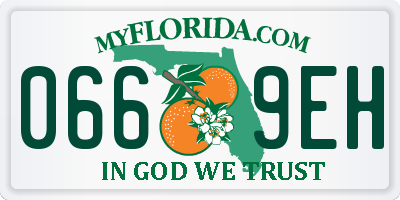 FL license plate 0669EH