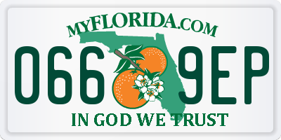 FL license plate 0669EP