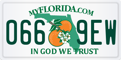 FL license plate 0669EW