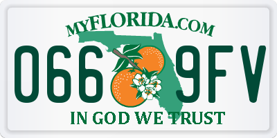 FL license plate 0669FV
