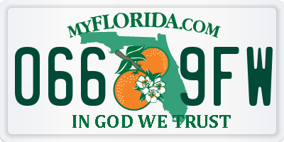FL license plate 0669FW