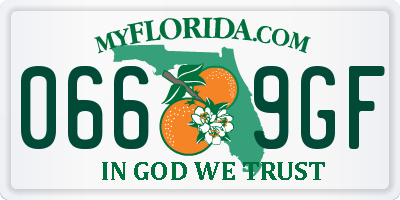 FL license plate 0669GF
