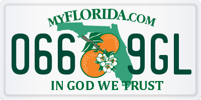 FL license plate 0669GL