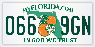 FL license plate 0669GN