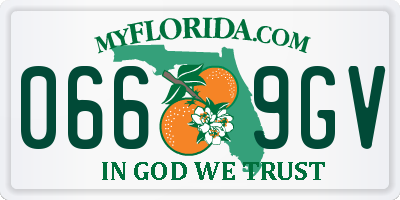 FL license plate 0669GV