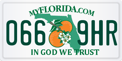 FL license plate 0669HR