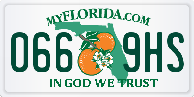 FL license plate 0669HS