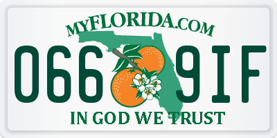 FL license plate 0669IF