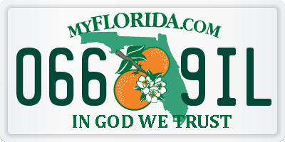 FL license plate 0669IL