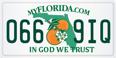 FL license plate 0669IQ