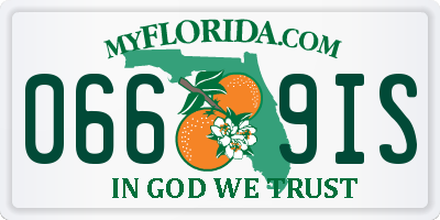 FL license plate 0669IS