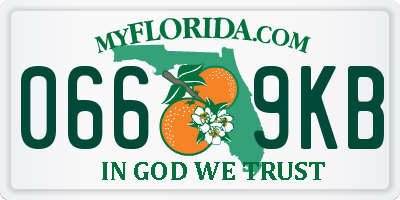 FL license plate 0669KB