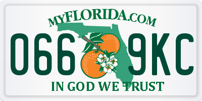 FL license plate 0669KC