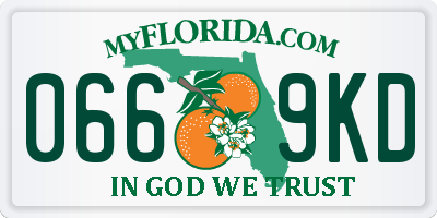 FL license plate 0669KD